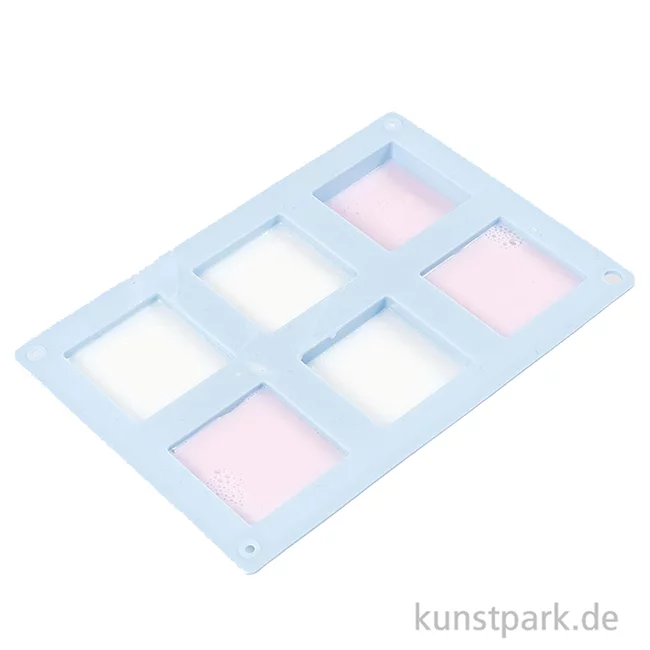 Artikelbild 3 des Artikels “Silikonform - 6 Quadrate, 21,5 x 14,5 x 2,5 cm “