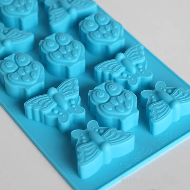 Artikelbild 3 des Artikels “Silikonform - Eulen + Schmetterlinge “