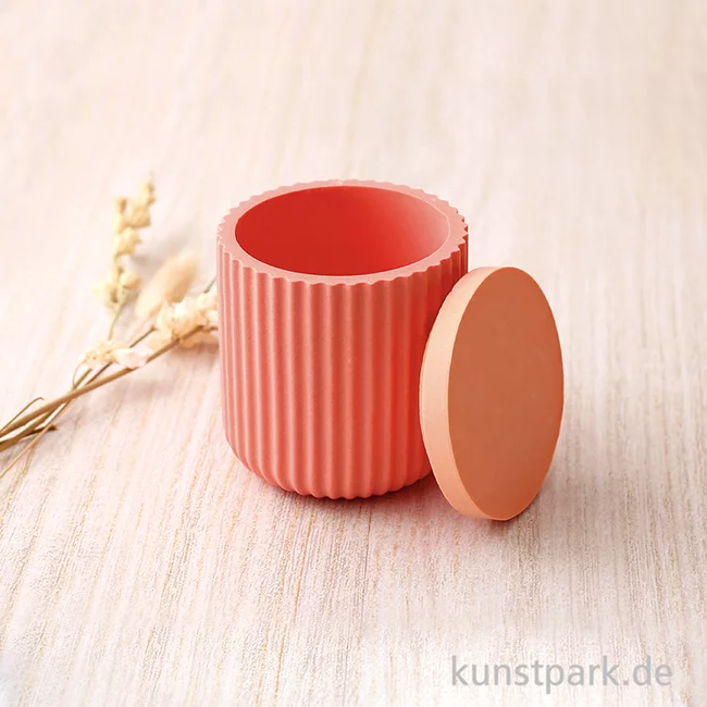 Artikelbild 3 des Artikels “Silikonform Topf mit Deckel, Gerippt, 7,8 cm x 8 cm “