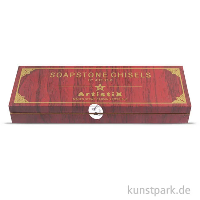 Artikelbild 3 des Artikels “Specksteinmeißel Set BASIC Nr. 1 im Holzkästchen “