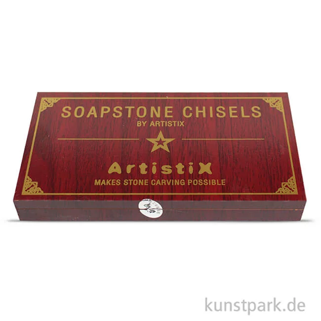 Artikelbild 3 des Artikels “Specksteinmeißel Set BASIC Nr. 2 im Holzkästchen “