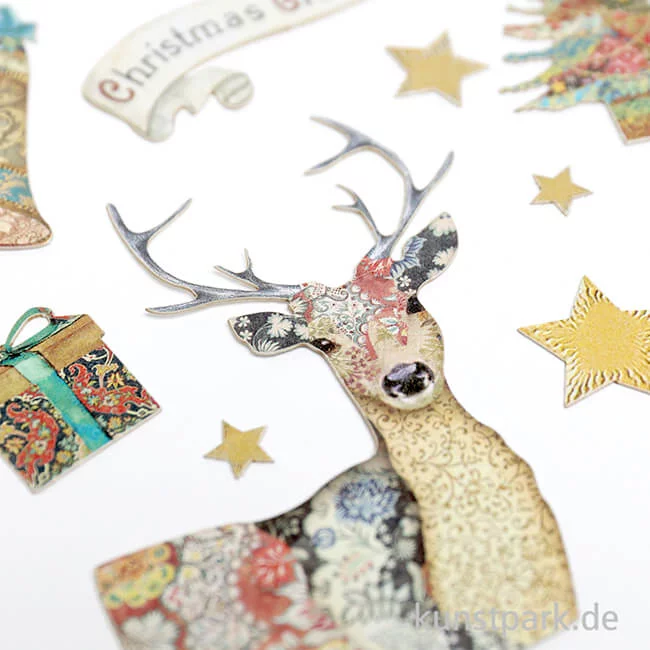Artikelbild 3 des Artikels “Stamperia Ephemera Aufkleber - Christmas Greetings “