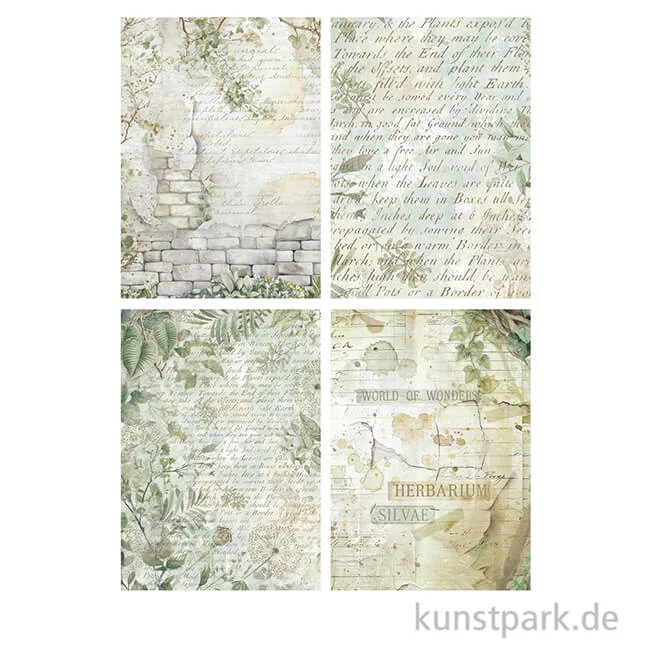 Artikelbild 3 des Artikels “Stamperia Reispapier Selection - Herbarium Silvae Backgrounds, A6 “