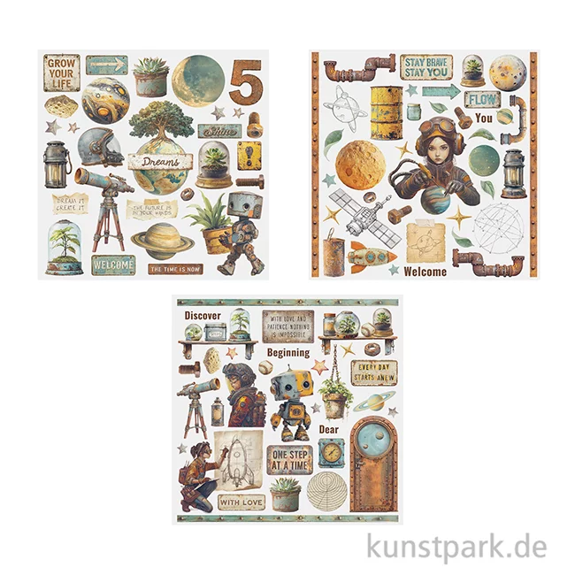 Artikelbild 3 des Artikels “Stamperia Rub On Transferfolien - A New Beginning, 6 Blatt “