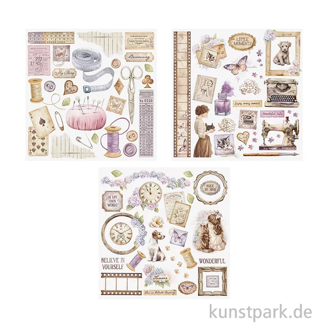 Artikelbild 3 des Artikels “Stamperia Rub On Transferfolien - Quiet Days, 6 Blatt “