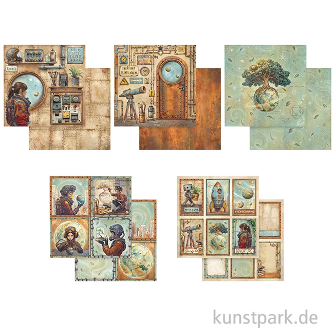 Artikelbild 3 des Artikels “Stamperia Scrapbooking Pad - A New Beginning, 20,3 x 20,3 cm “