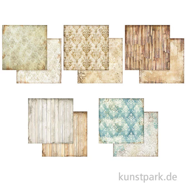 Artikelbild 3 des Artikels “Stamperia Scrapbooking Pad - Alterego Backgrounds, 20,3 x 20,3 cm “