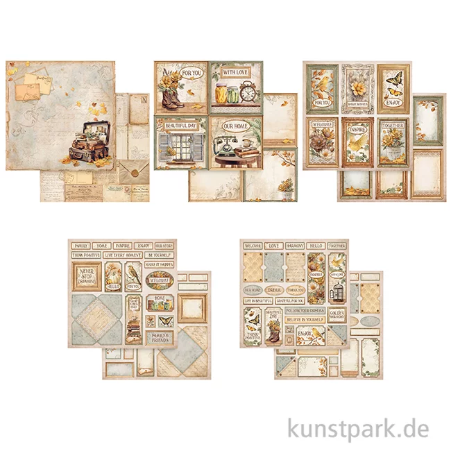 Artikelbild 3 des Artikels “Stamperia Scrapbooking Pad - Golden Harmony, 20,3 x 20,3 cm “