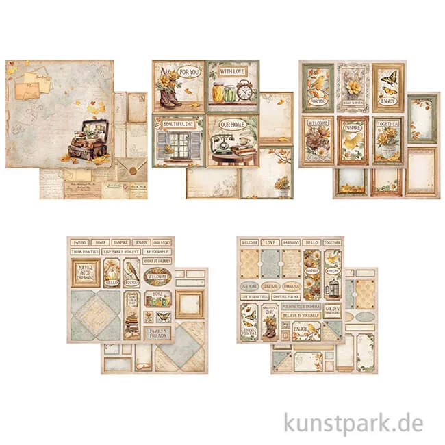 Artikelbild 3 des Artikels “Stamperia Scrapbooking Pad - Golden Harmony, 30,5 x 30,5 cm “