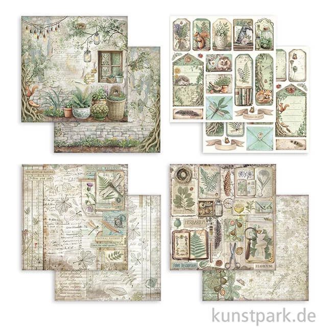 Artikelbild 3 des Artikels “Stamperia Scrapbooking Pad - Herbarium Silvae, 30,5 x 30,5 cm “