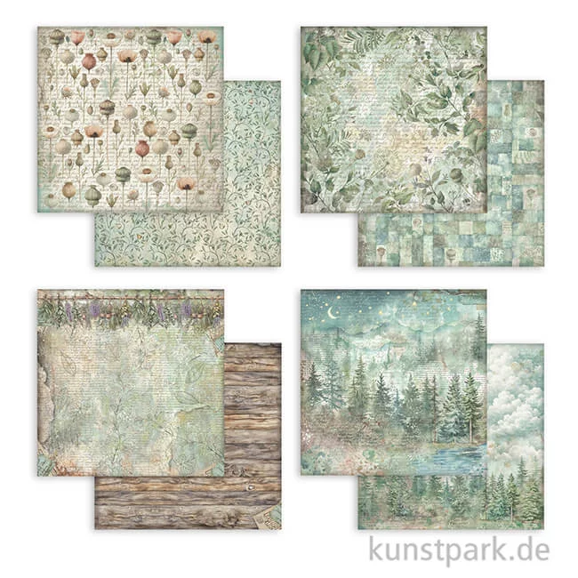 Artikelbild 3 des Artikels “Stamperia Scrapbooking Pad - Herbarium Silvae Backgrounds, 20,3 cm “