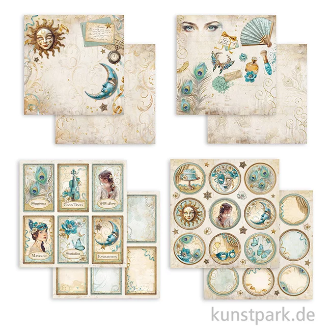 Artikelbild 3 des Artikels “Stamperia Scrapbooking Pad - Masquerade, 30,5 x 30,5 cm “