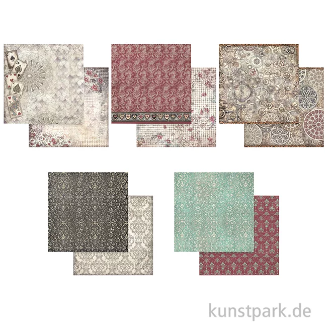 Artikelbild 3 des Artikels “Stamperia Scrapbooking Pad - Master of Magic Backgrounds, 20,3 cm “