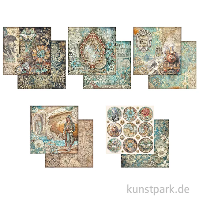 Artikelbild 3 des Artikels “Stamperia Scrapbooking Pad - Sir Vagabond in Fantasy World, 30,5 cm “