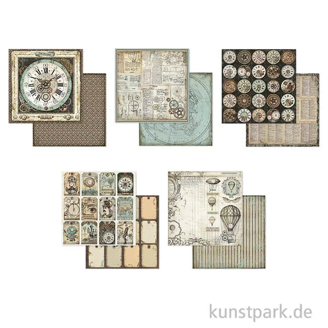 Artikelbild 3 des Artikels “Stamperia Scrapbooking Pad - Voyages Fantastiques, 30,5 x 30,5 cm “