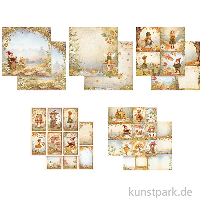 Artikelbild 3 des Artikels “Stamperia Scrapbooking Pad - Whispering Woods, 20,3 x 20,3 cm “