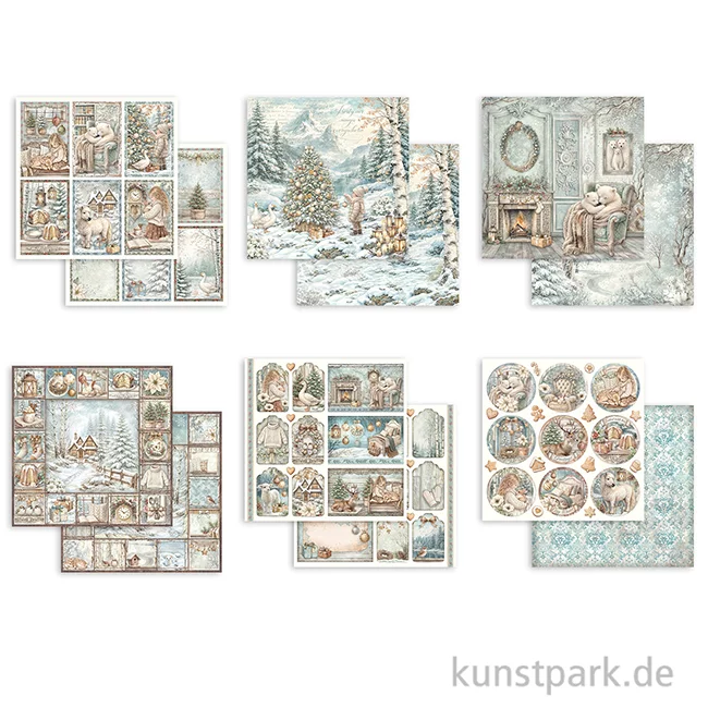 Artikelbild 3 des Artikels “Stamperia Scrapbooking Pad - White Christmas, 30,5 x 30,5 cm “