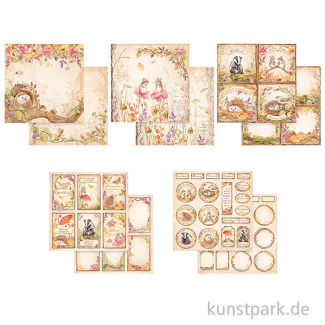 Artikelbild 3 des Artikels “Stamperia Scrapbooking Pad - Woodland, 30,5 x 30,5 cm “