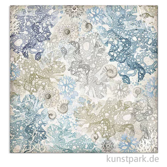 Artikelbild 3 des Artikels “Stamperia Scrappapier - Arctic Antarctic Paper Rounds, 30,5 x 30,5 cm “