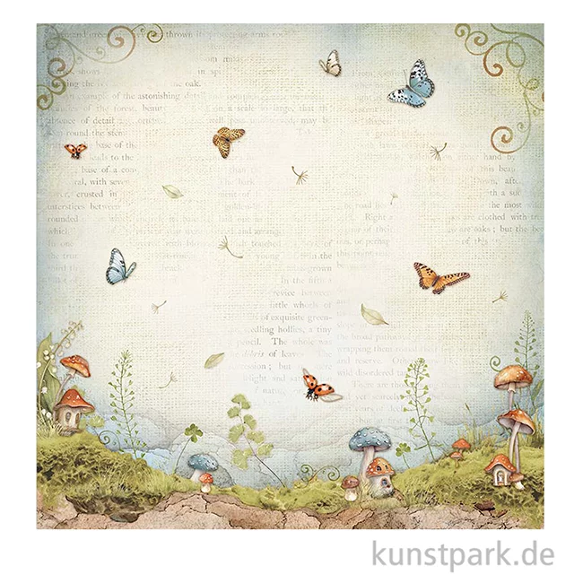 Artikelbild 3 des Artikels “Stamperia Scrappapier - Hidden Grove Mushroom Houses, 30,5 x 30,5 cm “