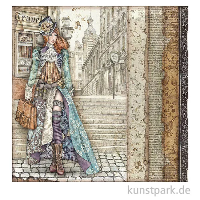 Artikelbild 3 des Artikels “Stamperia Scrappapier - Lady Vagabond, 30,5 x 30,5 cm “