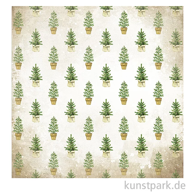 Artikelbild 3 des Artikels “Stamperia Scrappapier - Romantic Cozy Winter Christmas Tree 30,5 cm “