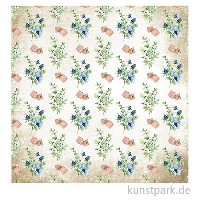 Artikelbild 3 des Artikels “Stamperia Scrappapier - Romantic Cozy Winter Flowers 30,5 x 30,5 cm “