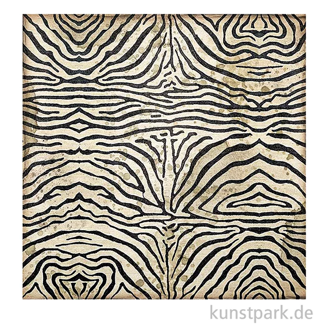 Artikelbild 3 des Artikels “Stamperia Scrappapier - Savana Zebra 30,5 x 30,5 cm “