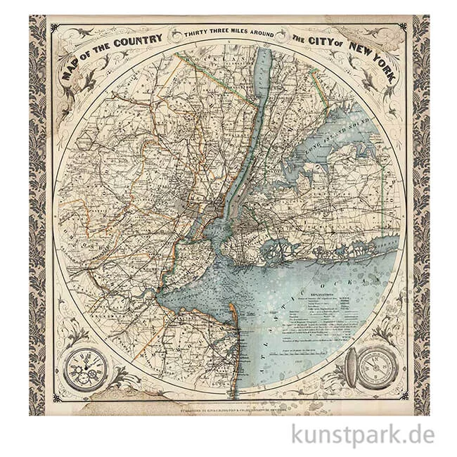 Artikelbild 3 des Artikels “Stamperia Scrappapier - Sir Vagabond, 30,5 x 30,5 cm “
