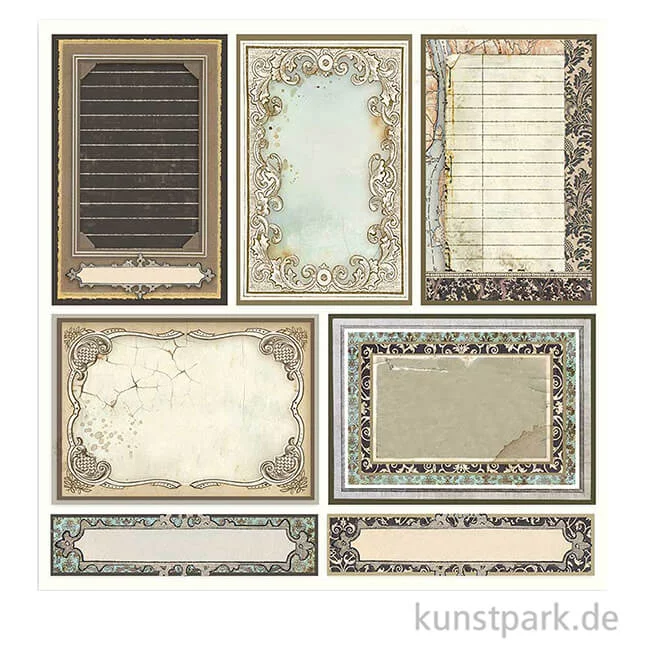Artikelbild 3 des Artikels “Stamperia Scrappapier - Sir Vagabond Cards, 30,5 x 30,5 cm “