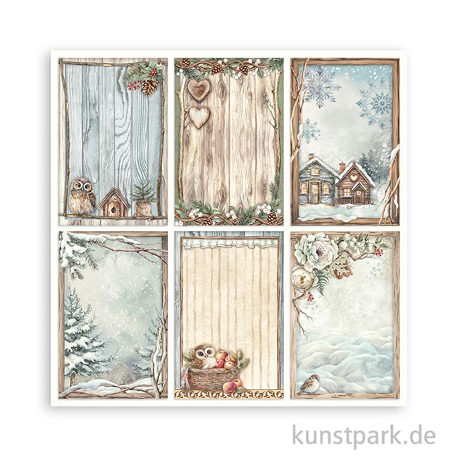 Artikelbild 3 des Artikels “Stamperia Scrappapier - The Owl's House 6 Cards, 30,5 x 30,5 cm “