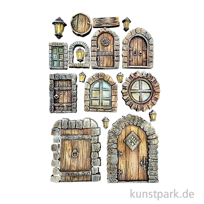 Artikelbild 3 des Artikels “Stamperia Silikon Gießform - Hidden Grove Door Window, A5 “