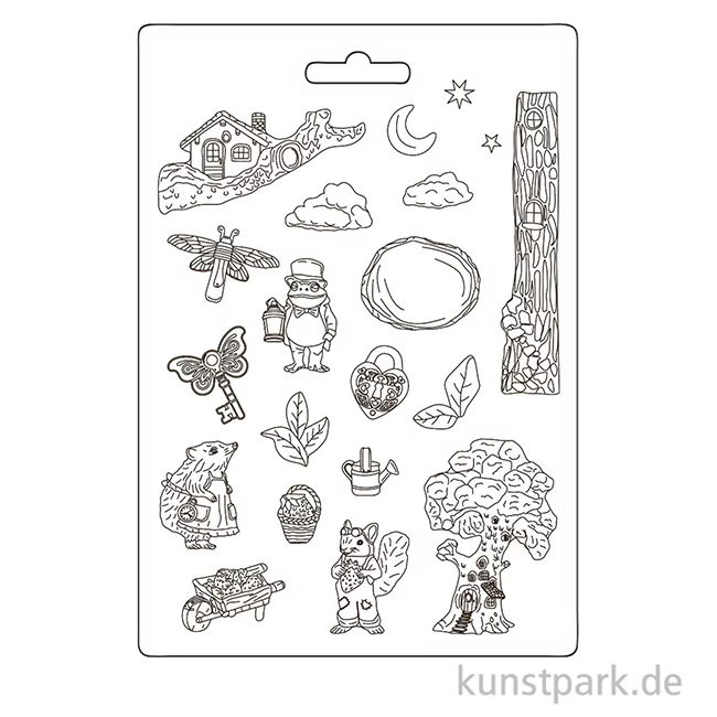 Artikelbild 3 des Artikels “Stamperia Soft Mould (Gießform) - Hidden Grove, A4 “