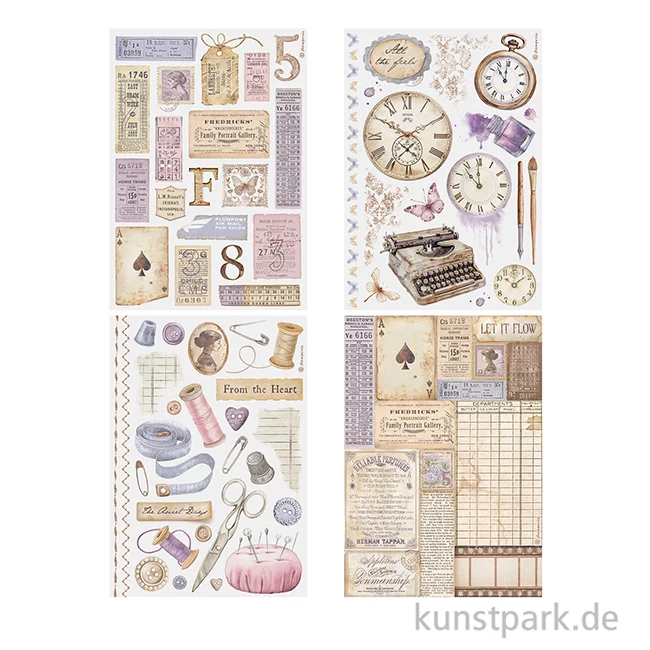 Artikelbild 3 des Artikels “Stamperia Washi Pad - Quiet Days, 8 Blatt, A5 “