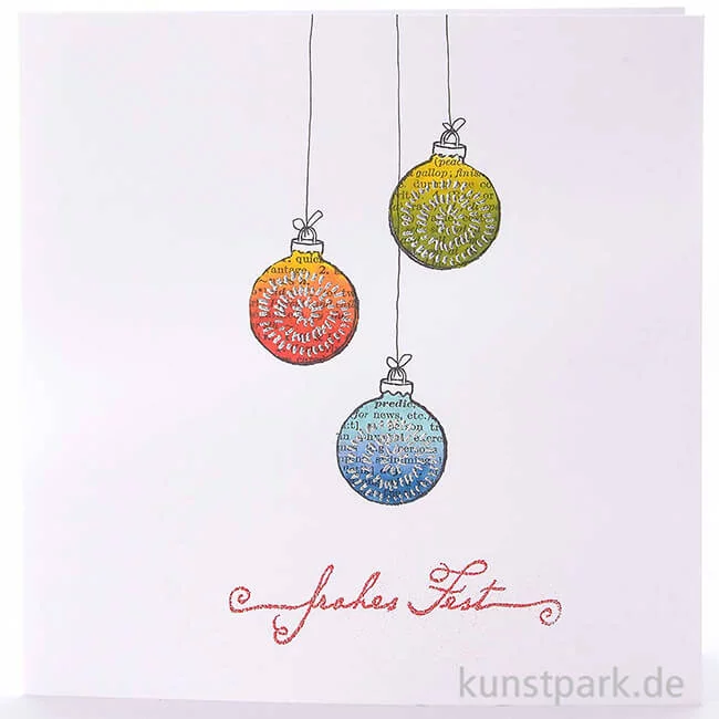 Artikelbild 3 des Artikels “Stempel - Christbaumkugel für kleine Kreise, 3 x 4 cm “