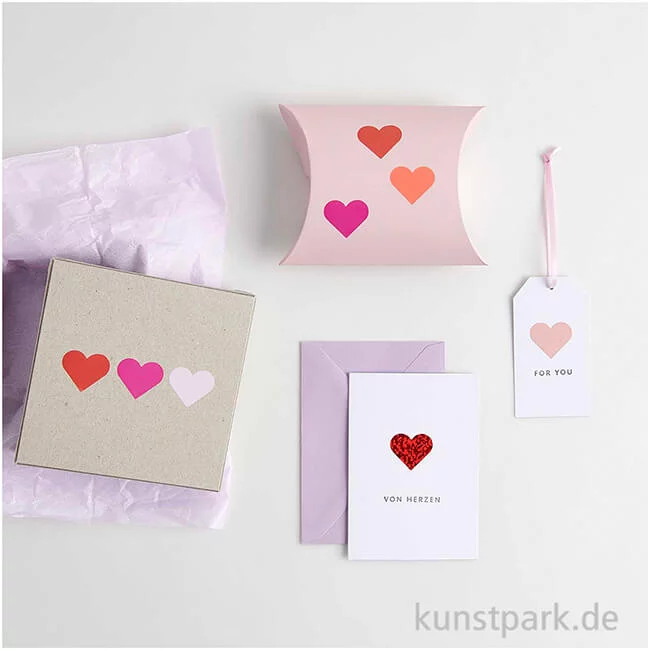 Artikelbild 3 des Artikels “Sticker - Herzen, Rot, Holographisch, 120 Aufkleber “
