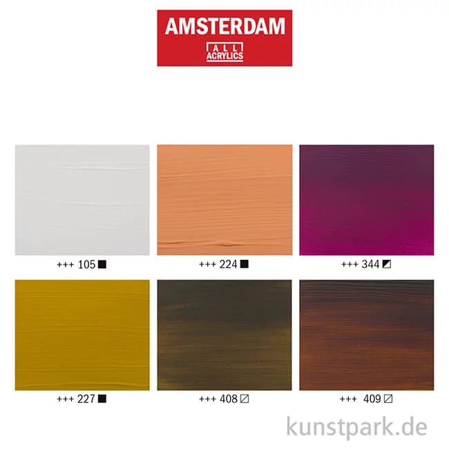 Artikelbild 3 des Artikels “Talens AMSTERDAM Acrylfarben Set mit 6 x 20 ml - Portraitfarben “