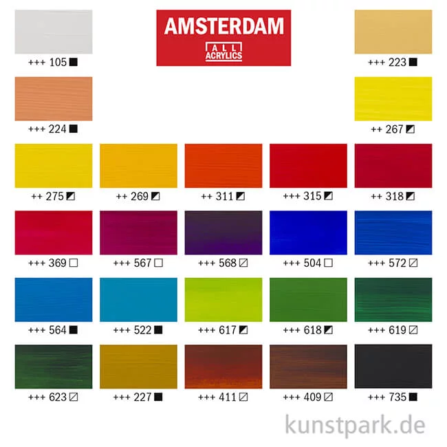 Artikelbild 3 des Artikels “Talens AMSTERDAM Acrylfarben Introset III mit 24 x 20 ml “