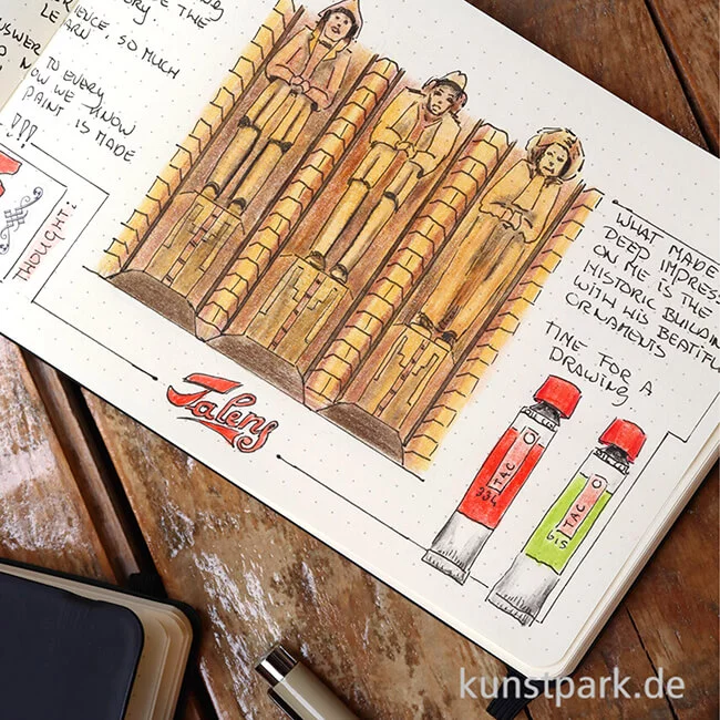 Artikelbild 3 des Artikels “Talens Art Creation Skizzenbuch Dots Journal Schwarz, 80 Blatt, 80g “