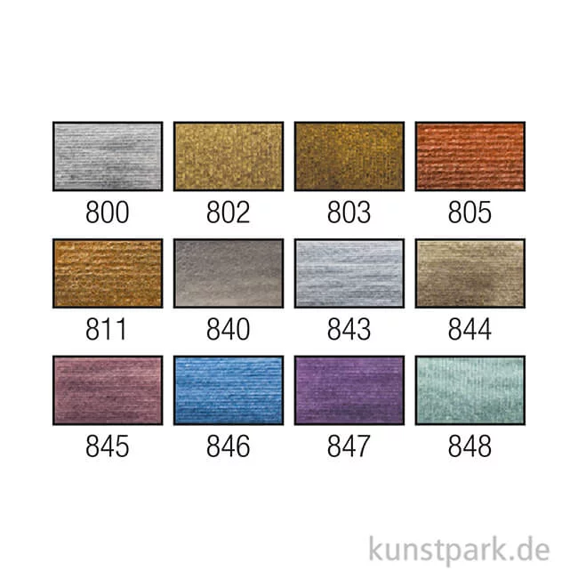 Artikelbild 3 des Artikels “Talens VAN GOGH Aquarell Metallic Edition Kunststoff-Set 12x10 ml Tube “