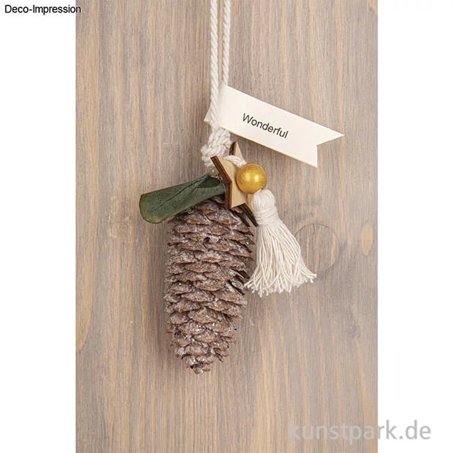 Artikelbild 3 des Artikels “Tannenzapfen mit Kordel zum Hängen, 3er Set, 26 cm “