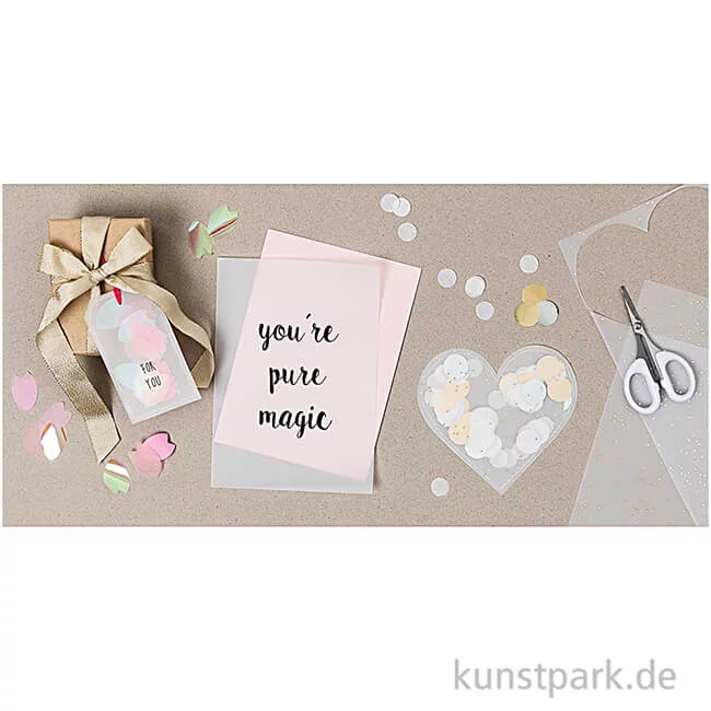 Artikelbild 3 des Artikels “Transparentpapier, Punkte Gold “