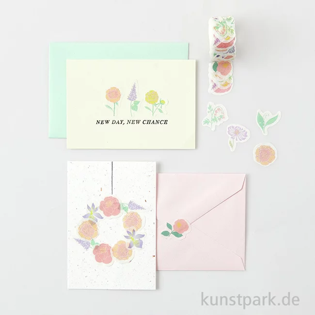 Artikelbild 3 des Artikels “Washi Sticker - Blumen, Pastell, The Sky is the Limit, 200 Aufkleber “
