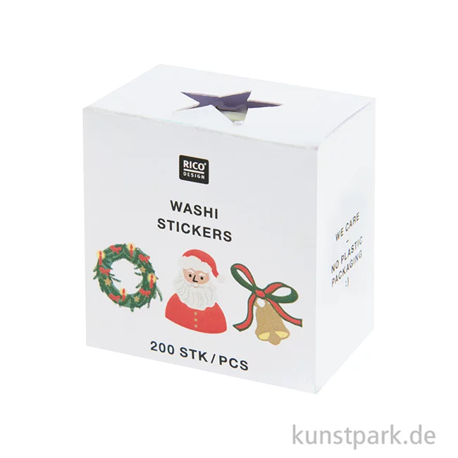 Artikelbild 3 des Artikels “Washi Sticker - Weihnachtsmann, 200 Aufkleber “