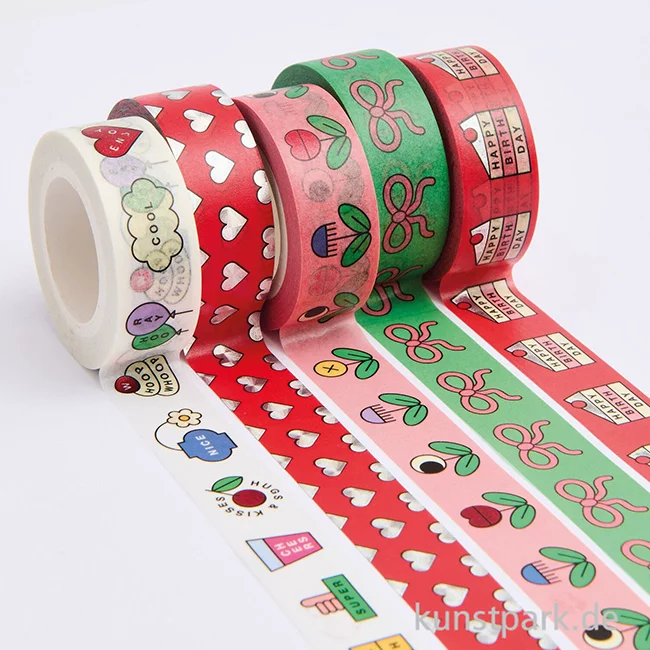 Artikelbild 3 des Artikels “Washi Tape Set - Eye Candy, Happy Birthday, 5 Stück, je 10 m “