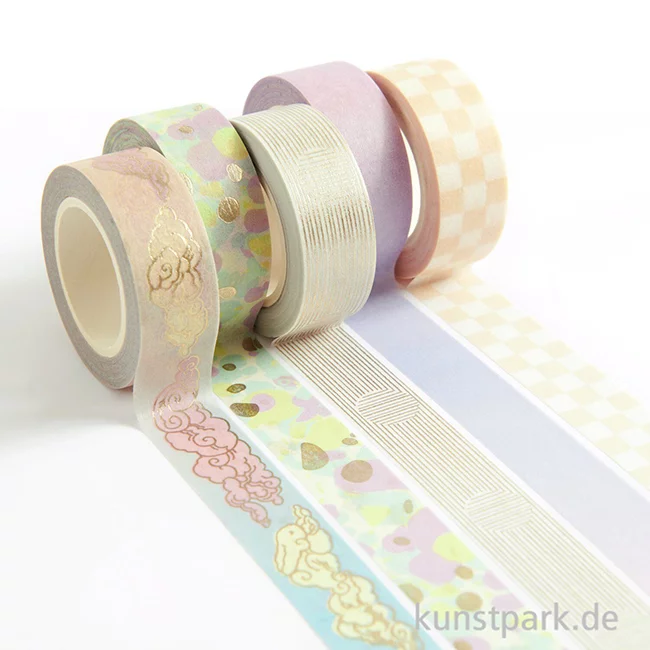 Artikelbild 3 des Artikels “Washi Tape Set - Himmel, Pastell, 5 Stück, je 10 m “