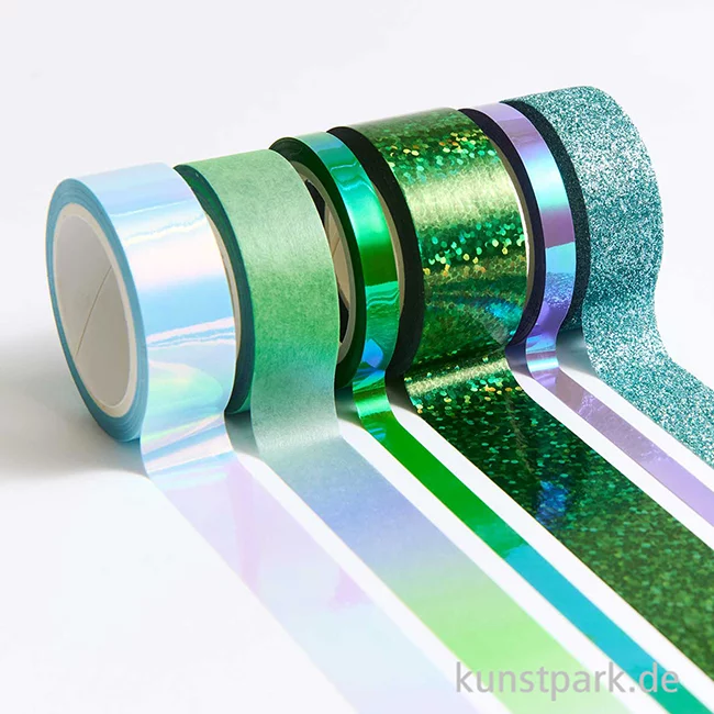 Artikelbild 3 des Artikels “Washi Tape Set - Mixed, Grün Blau, 6 Stück “