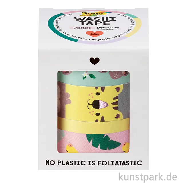 Artikelbild 3 des Artikels “Washi-Tape Set - WILDLIFE, Hotfoil, 4 Rollen, je 5 m “