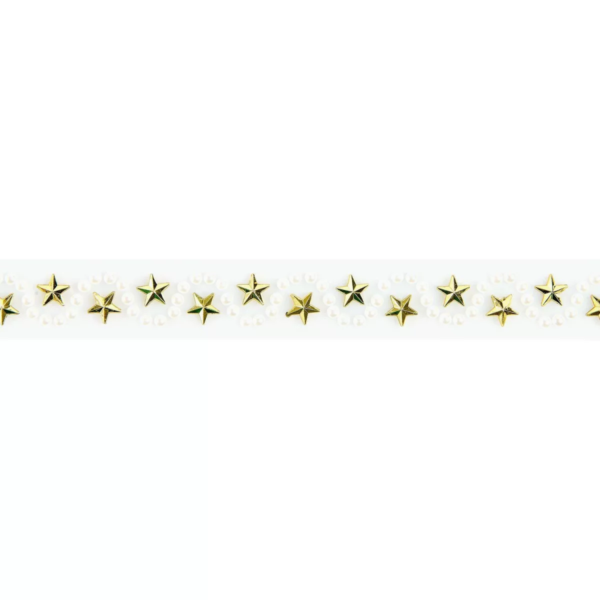 Artikelbild 3 des Artikels “Washi Tape - Strass-Perlen, Sterne, Weiß, Gold, 1,9 x 50 cm “