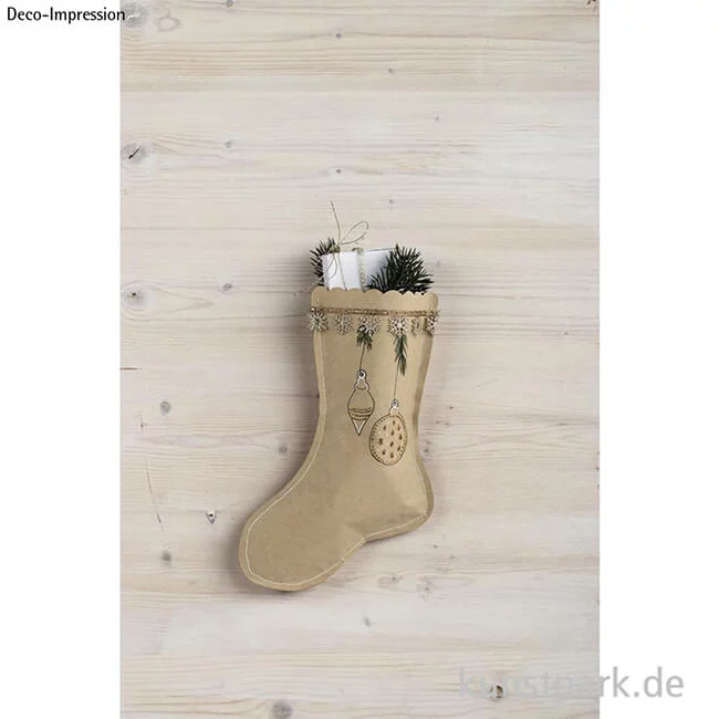 Artikelbild 3 des Artikels “Weihnachtsstrümpfe, Kraftpapier, 100g, 27,5 x 18 cm, 6 Stück “